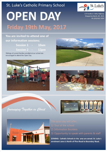 2017 Open Day Flyer